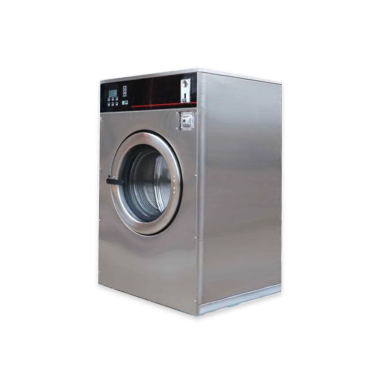 Máquina de lavado comercial de acero inoxidable totalmente automática de 15 kg con tarjeta/moneda para lavandería