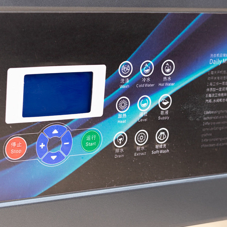 Máquina de lavado comercial de acero inoxidable totalmente automática de 15 kg con tarjeta/moneda para lavandería